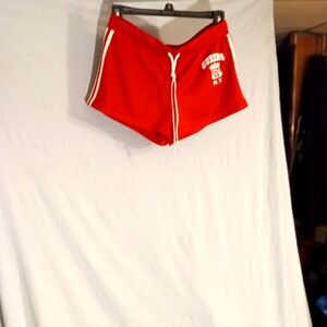 Derek Heart Red Mesh Shorts Great Condition Size Medium